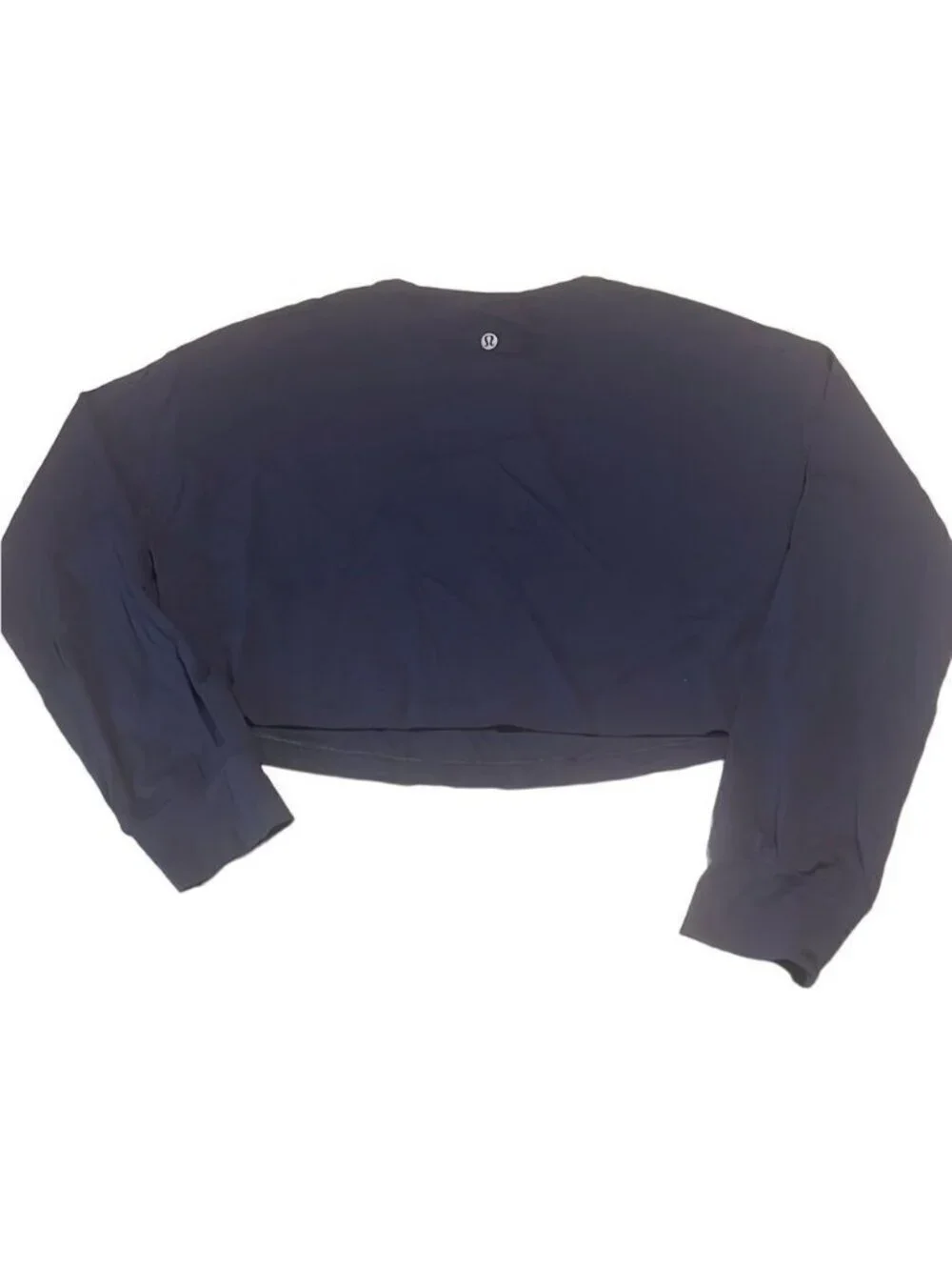 Lululemon Blue Pullover Long Sleeves Round Neck Crop Top Size Large